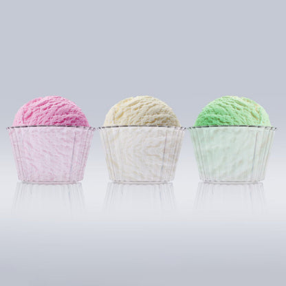 Premium Transparent Plastic Dessert Bowl Set – 6 Pieces