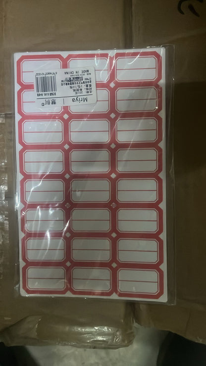 Multipurpose Blank Label Sticker Sheets (10 Sheet Set)